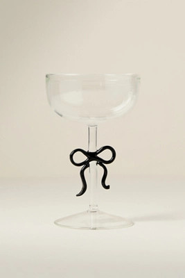 Benedita Bow Coupe Glass | Anthropologie (US)