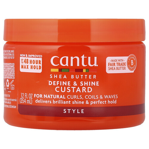 Cantu, Shea Butter, Define & Shine Custard, 12 fl oz (354 ml) | iHerb