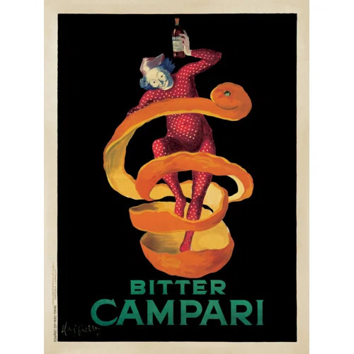 Bitter Campari (Vintage) On Paper by Leonetto Cappiello Print | Wayfair North America