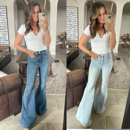Like and comment “WALMART FLARES” to have all links sent directly to your messages. These jeans are so good- $24, so comfy, high rise and remind me of fp ✨ 
.
#walmart #walmartfashion #walmartfinds #jeans #womensjeans #summerstyle #casualstyle #casualfashion #momstyle #flarejeans 

#LTKsalealert #LTKfindsunder50 #LTKstyletip