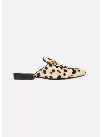 Gucci - Princetown Horsebit-detailed Leopard-print Calf Hair Slippers - Leopard print | NET-A-PORTER (UK & EU)