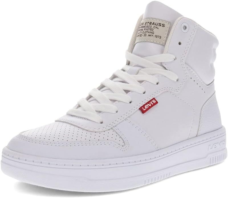 Levi's Womens Drive Hi Synthetic Leather Casual Hightop Sneaker Shoe | Amazon (US)