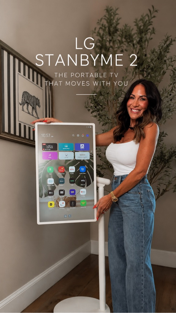 Such a fun Prime Day home find. This is the new LG StanbyME 2 and I love that it’s not tied to one room or one setup. You can roll it wherever you want, take the screen off the stand, and even use it tabletop style, which makes it so much more versatile than a traditional TV.

It has all the smart features built in like apps, Alexa, and touchscreen functionality, but the portability is really what sold me. Such a cool piece if you love home finds that are both functional and a little elevated… and the Prime Day sale makes it even better 👀

#AmazonHome #PrimeDayFinds #HomeTech #AmazonHomeFinds #SmartHome