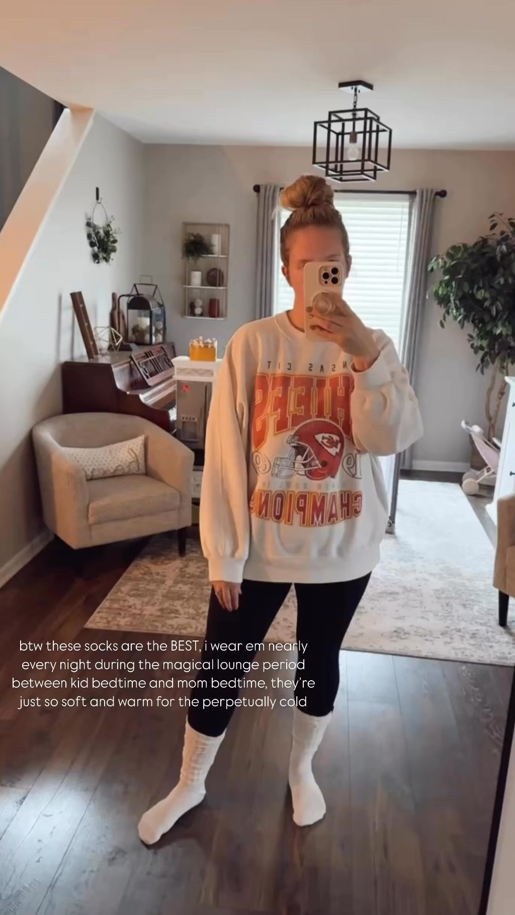 Comfy game day cozies for NFL game day. Best selling Amazon leggings and the SOFTEST scrunch socks for lounging you’ll ever own!

#LTKMidsize #LTKVideo #LTKActive