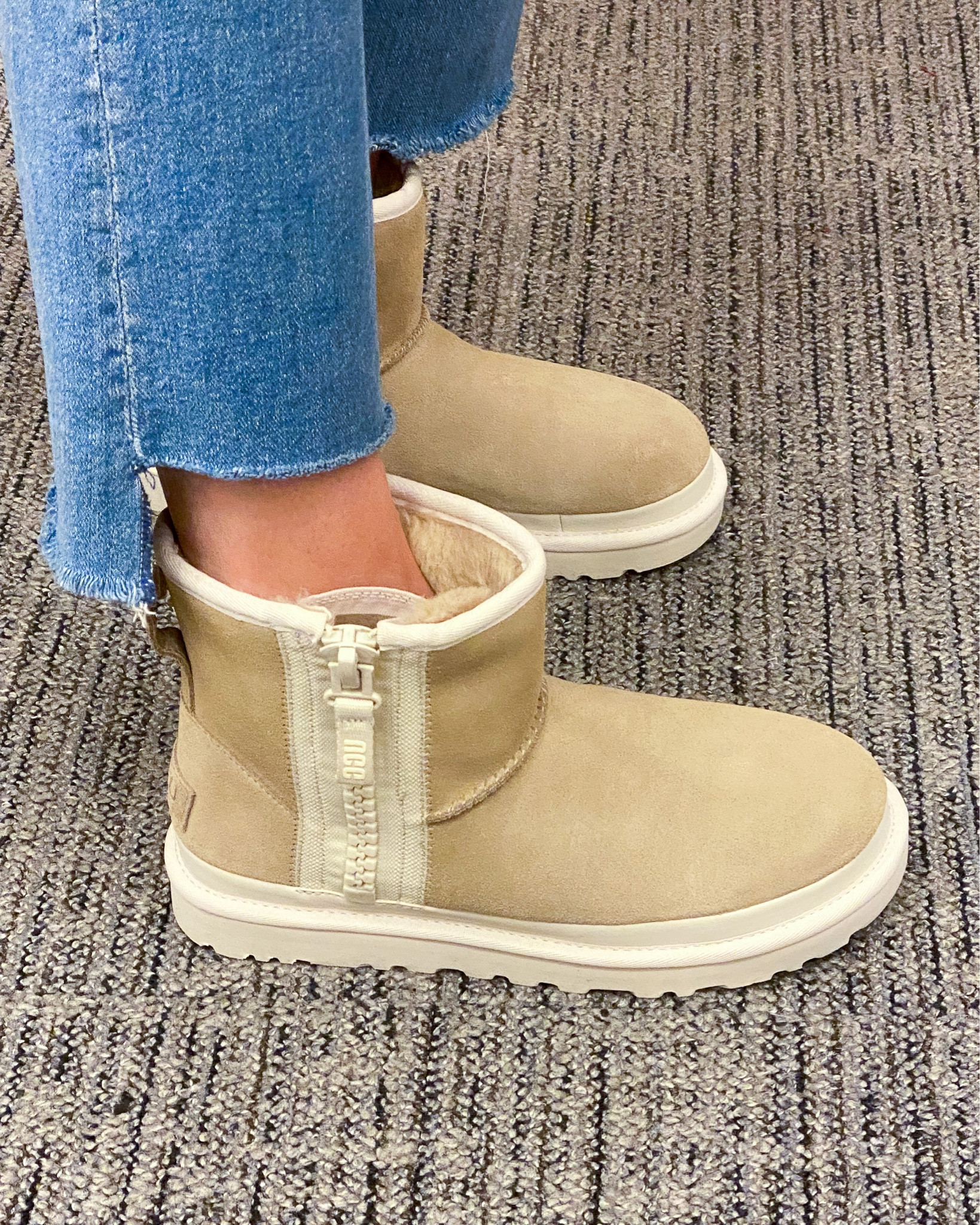 Uggs with hot sale gold zipper