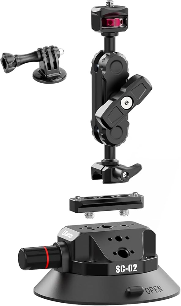 ULANZI SC-02 Suction Mount Magic Arm Bracket for DSLR Cameras for GoPro Action Camera Video Shoot... | Amazon (US)