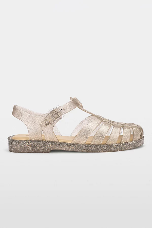 Melissa Possession Jelly Fisherman Sandal in Beige Silver Glitter, Women's at Urban Outfitters | Urban Outfitters (US and RoW)