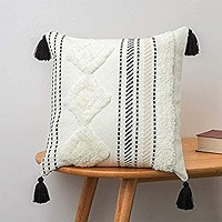 Morocco Tufted Boho Decorative Throw Pillow Cover 12X20 - Cotton Woven Lumbar Diamond Pattern Pillow | Amazon (US)
