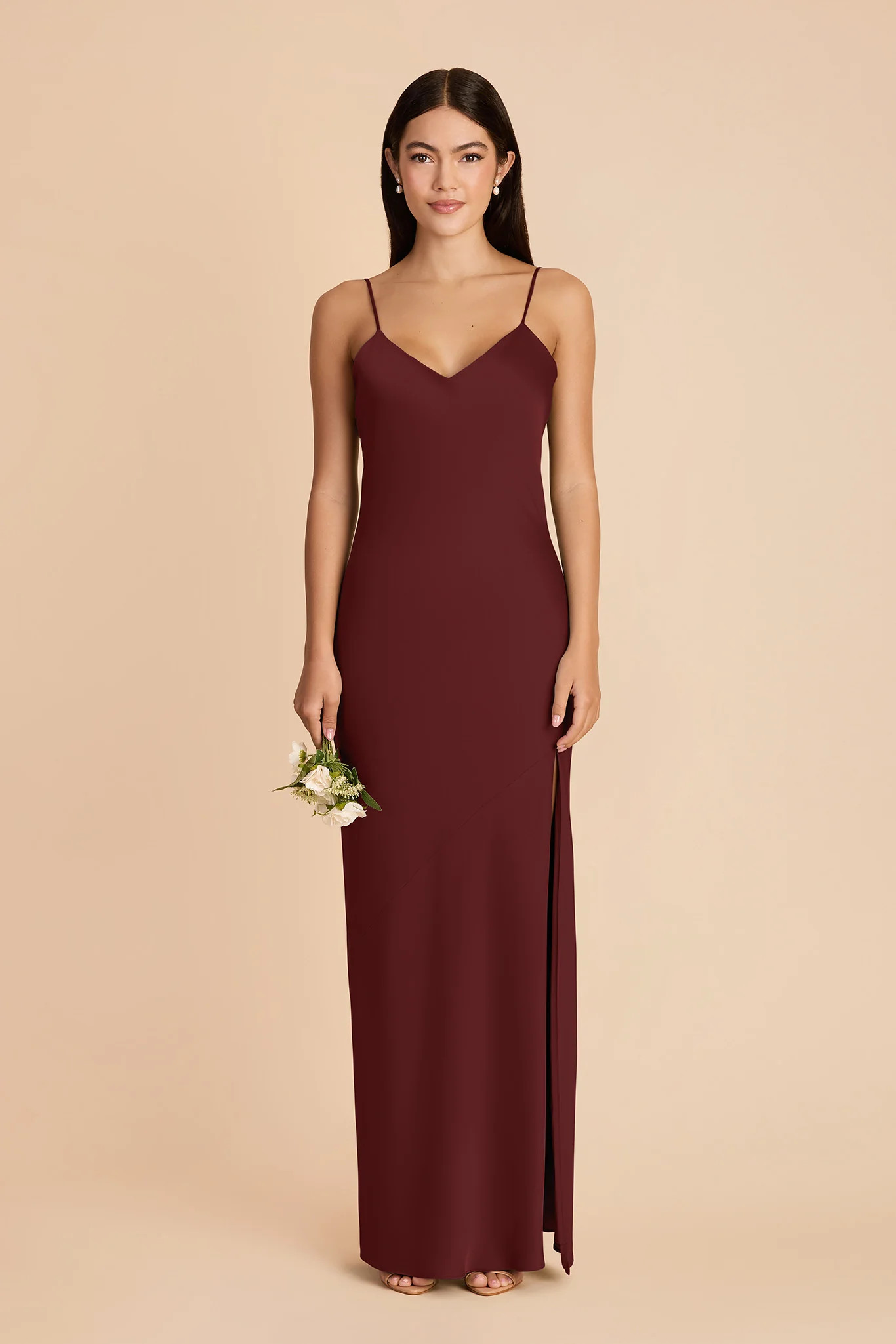 Alyse Matte Satin Dress - Cabernet | Birdy Grey | Birdy Grey