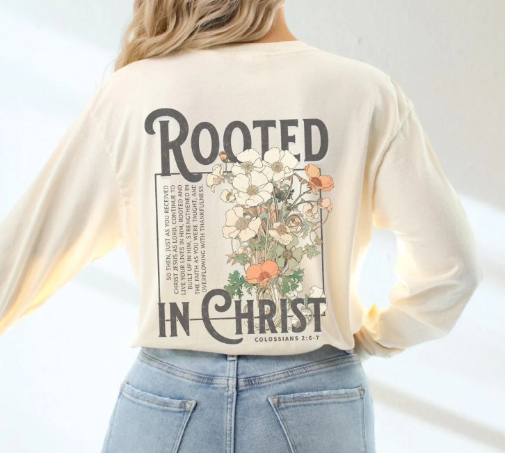 20% off!

Rooted In Christ Boho Christian Comfort Colors Long Sleeve Tshirt Faith Based Shirt Christian Merch Womens Shirt Scripture Shirt Bible Verse women graphic tshirt 

 #LTKSaleAlert