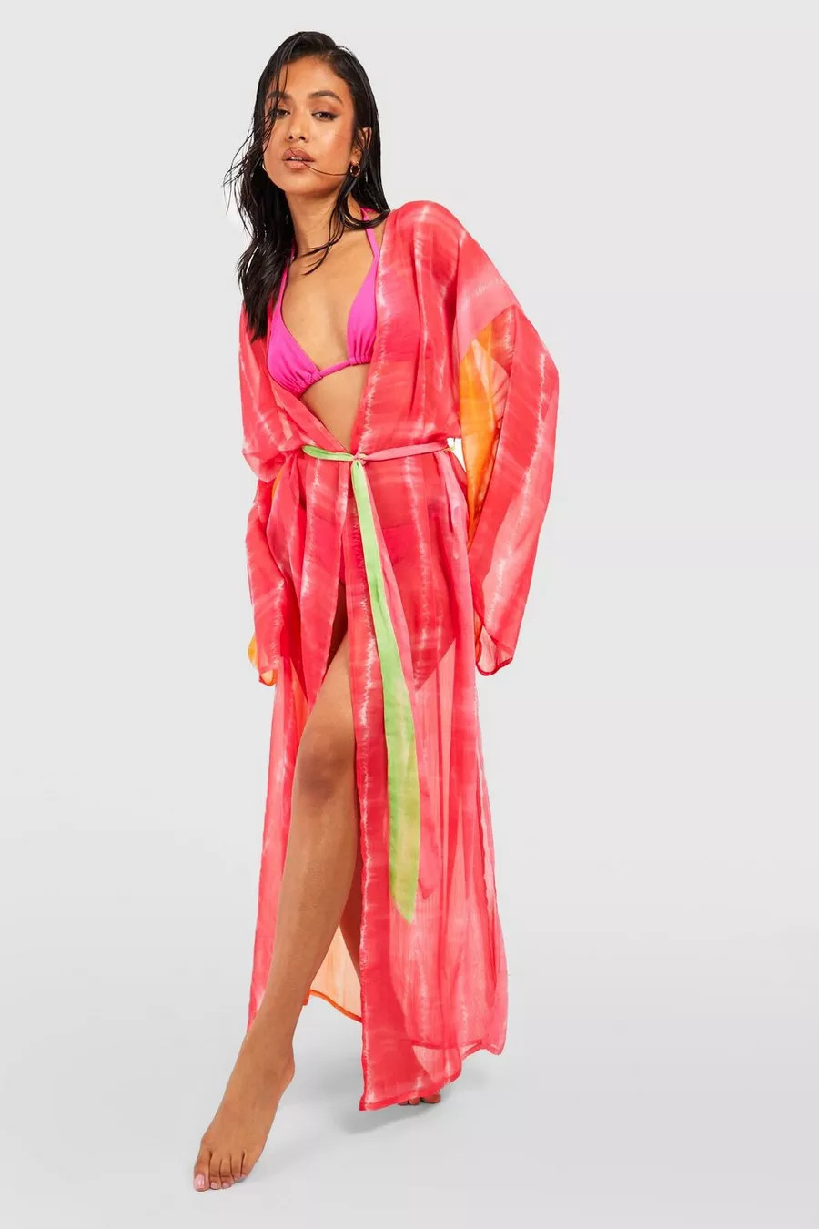 Petite Tie Dye Beach Kimono | boohoo (US & Canada)