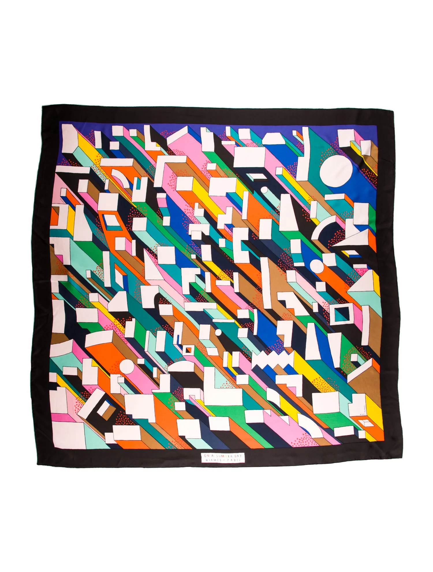 Hermès On A Summer Day Silk Scarf - Black Scarves and Shawls, Accessories - HER835325 | The Real... | The RealReal