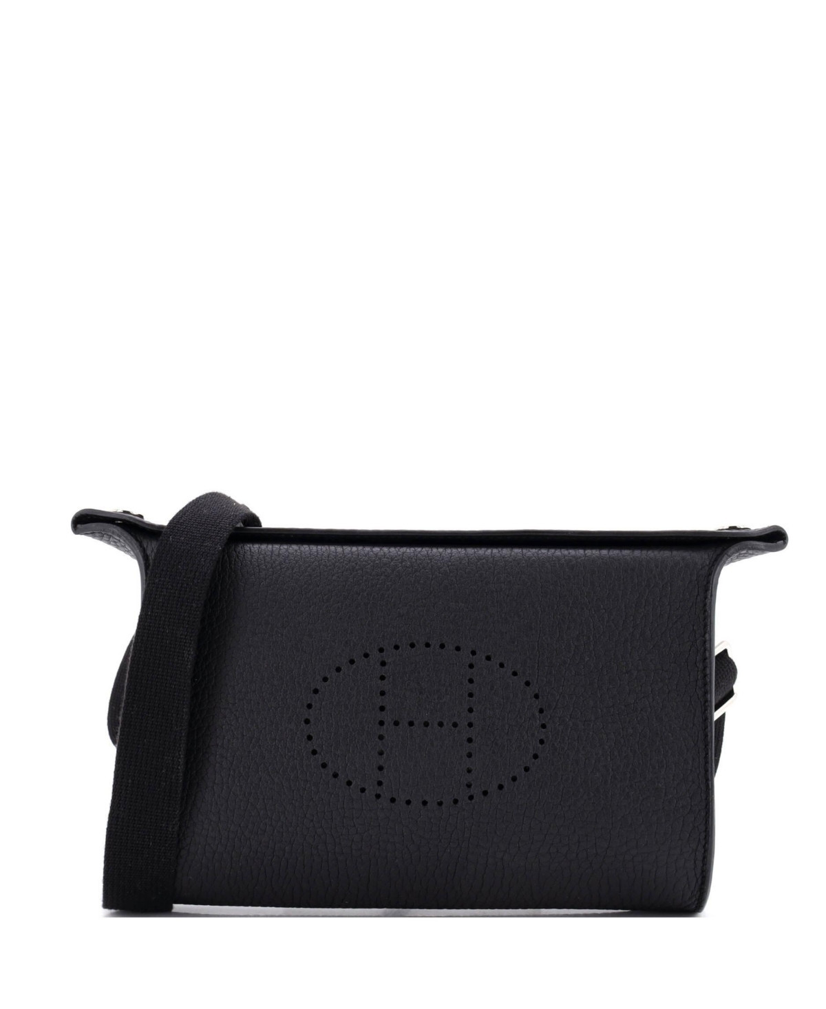 Pre-Owned HERMES Videpoches Bag Togo - Black | Macy's
