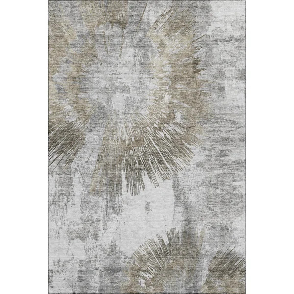 Premium Machine Washable Prisco Taupe Rug | Wayfair North America