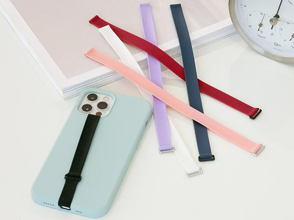Sinjimoru Stretching Silicone Phone Strap as Cell Phone Grip Holder, Reusable Slim Cell Phone Holder | Amazon (US)