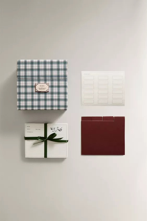 CHRISTMAS CARD RECIPES BOX | Zara US