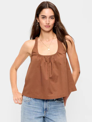Sleeveless Trapeze Tank Top | Old Navy (US)