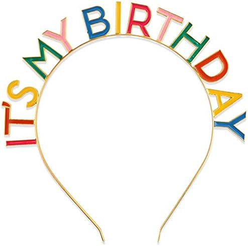 Amazon.com : Happy Birthday Crown Rainbow 'It's My Birthday' Alloy Headband Birthday Headpiece fo... | Amazon (US)