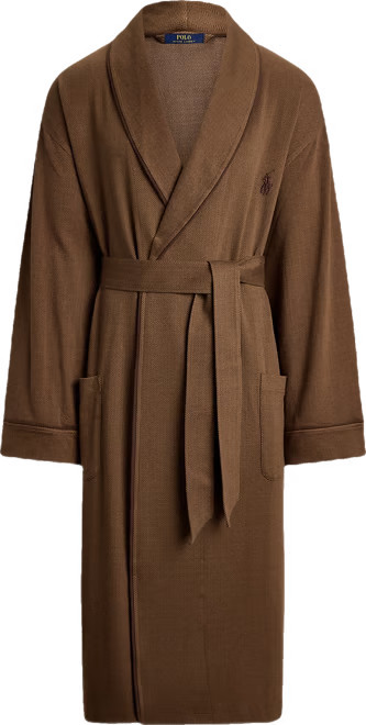 Men's Jacquard-Knit Herringbone Robe | Macy's
