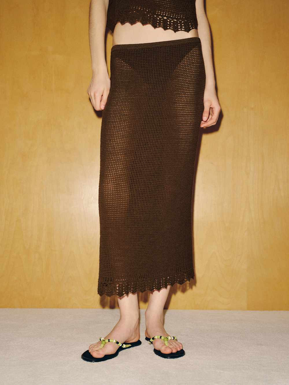 Montana Autumn Crochet Skirt | Reformation (Global)
