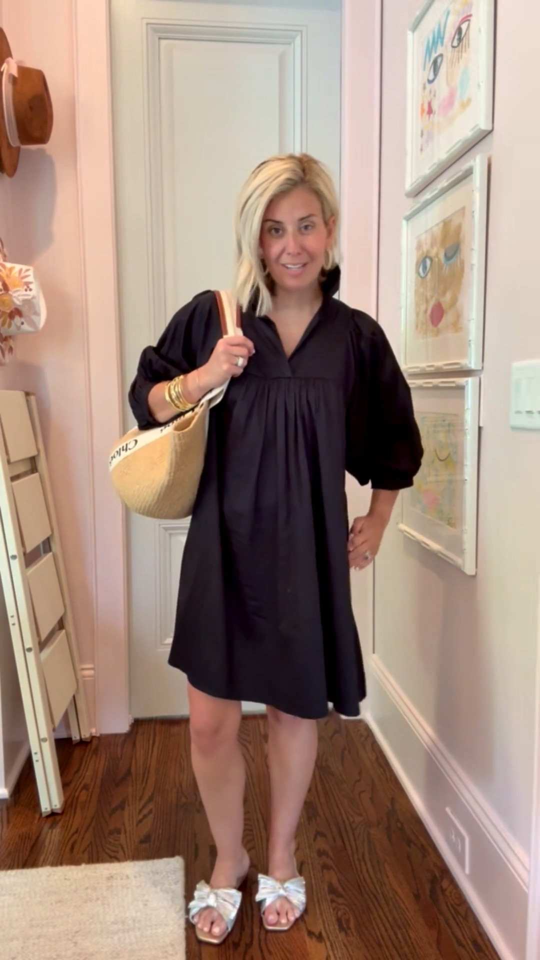 I call this one my little black dress and it’s such a yes! Such a classic closet staple you will wear over & over. I’m in xs & 8 sandal.  ￼
*Use my code MIXANDMATCH10 at Emily McCarthy 

#LTKmomlife #LTKdayinmylife #LTKOver40