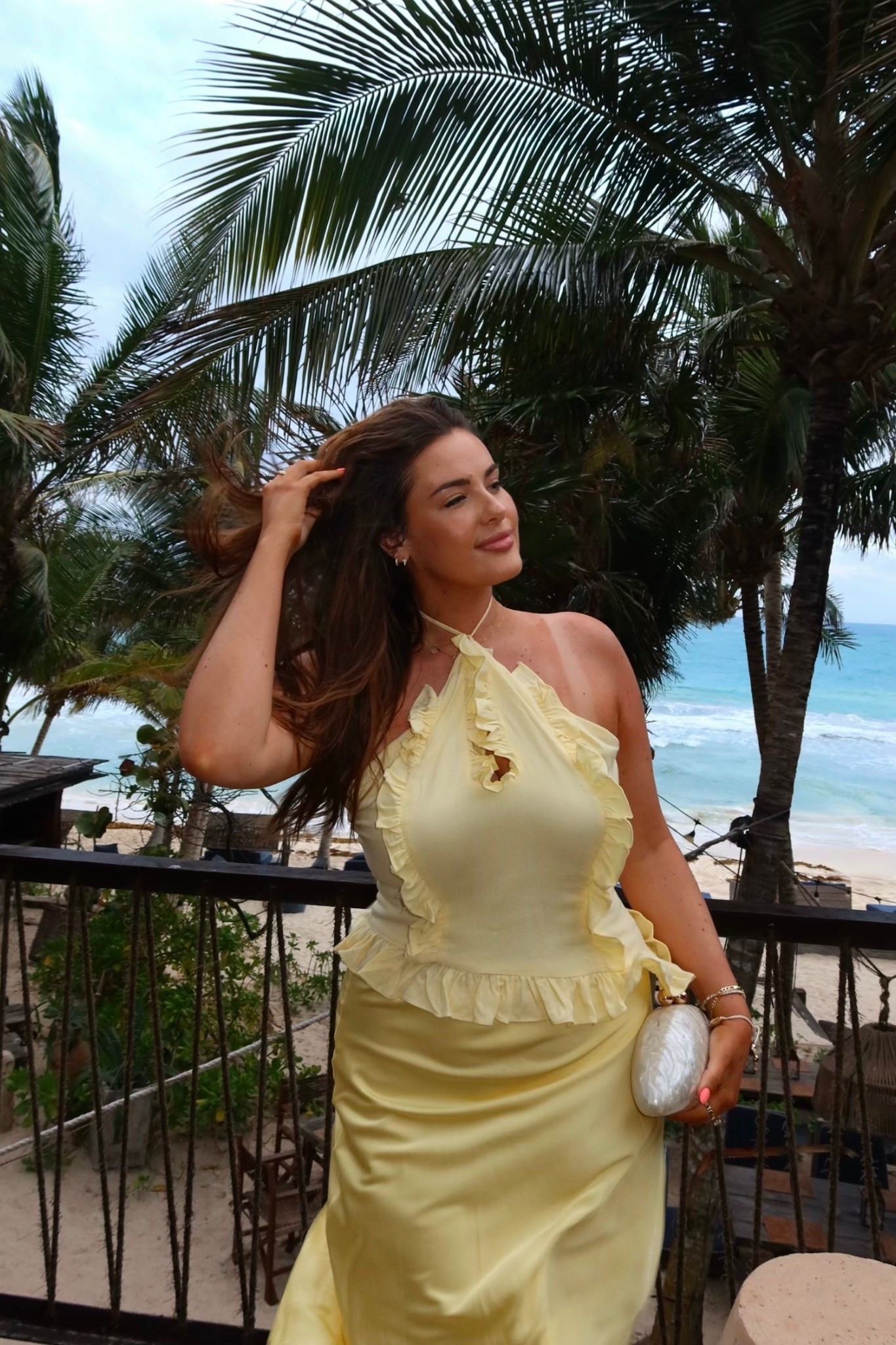 Beach trip/vacation dinner outfit wearing 10 in the top and 12 (xl) in skirt! 💛

#LTKMidsize