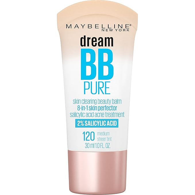 Maybelline Dream Pure Skin Clearing BB Cream, 8-in-1 Skin Perfecting Beauty Balm With 2% Salicyli... | Amazon (US)
