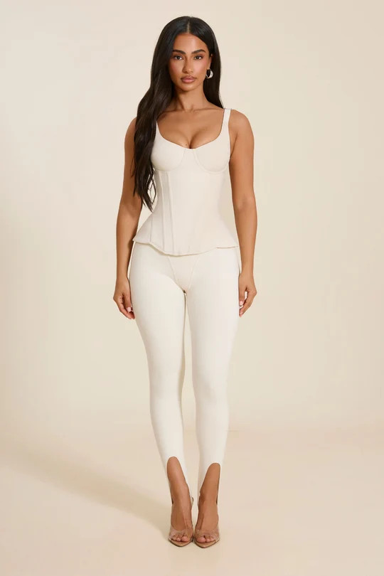 The Ivy Stirrup Leggings in Stone | Mars The Label