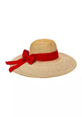 San Diego Hat Company Women's Feminine Bow Brim Hat, Red | Belk