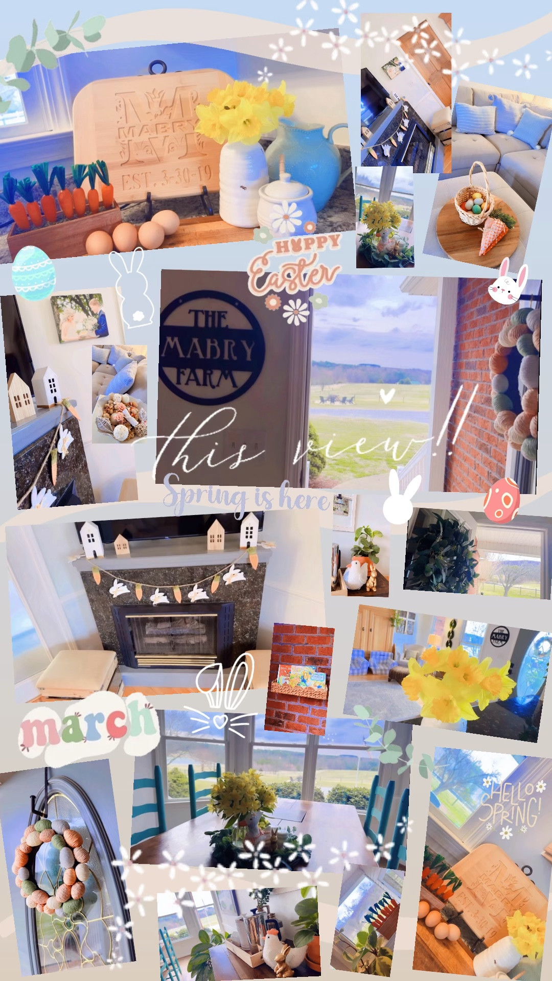 Spring decor linked below ⬇️