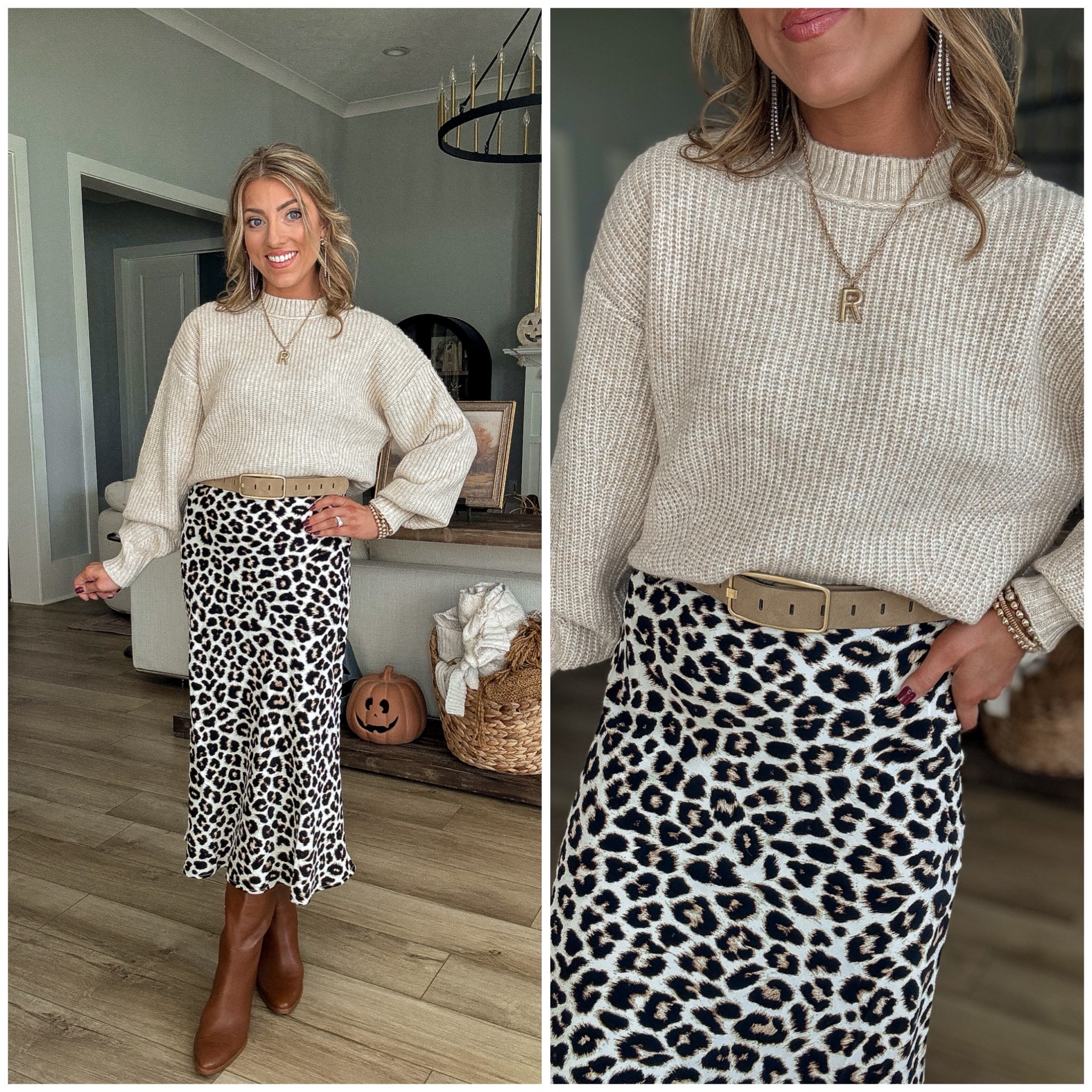Cozy neutrals + a pop of leopard 🐆✨ This Walmart outfit is such a chic fall combo! The $17 mini skirt (comes in four colors!) is the perfect statement piece you can dress up or down, and this under-$20 sweater is one of those soft, easy layers you’ll reach for all season long. Effortless, affordable, and so cute for everyday fall style.

#WalmartFashion #WalmartFinds #WalmartOutfit #AffordableFashion #FallStyle #FallOutfitIdeas #LeopardSkirt #CozySweater #BudgetStyle #LTKFashion #LTKStyle #FashionForLess