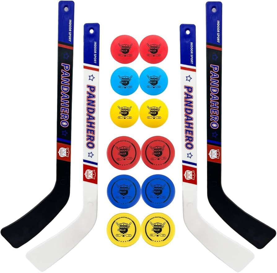 Pandahero Mini Knee Hockey Sticks Set for Kids \u2013 Kids Toys Gifts for Toddler Boys & Girls \u... | Amazon (US)