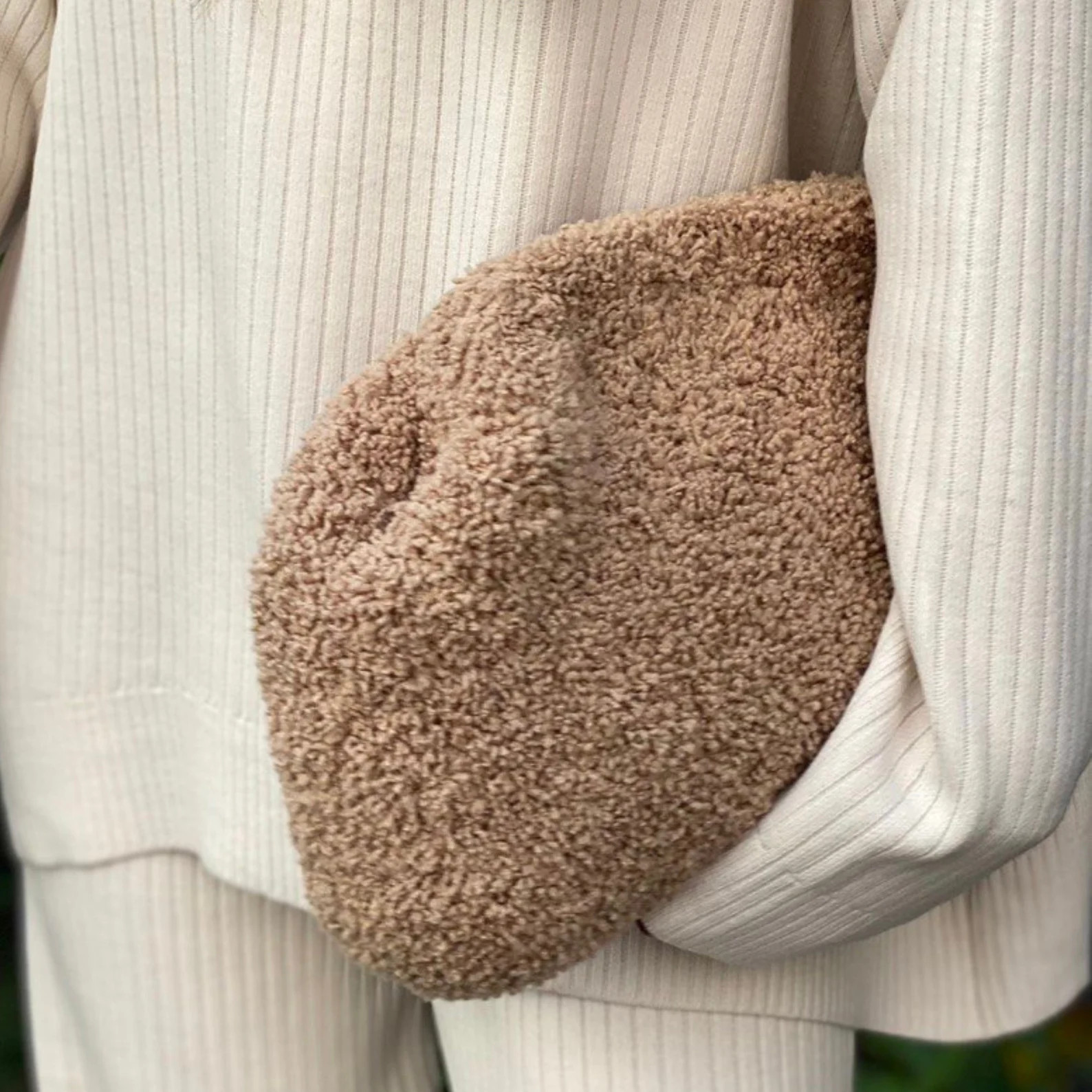 Beige Wedding Clutch Bag Teddy Clutch for Women Handbag Dumpling Clutch Bag Gift for Wife - Etsy | Etsy (US)