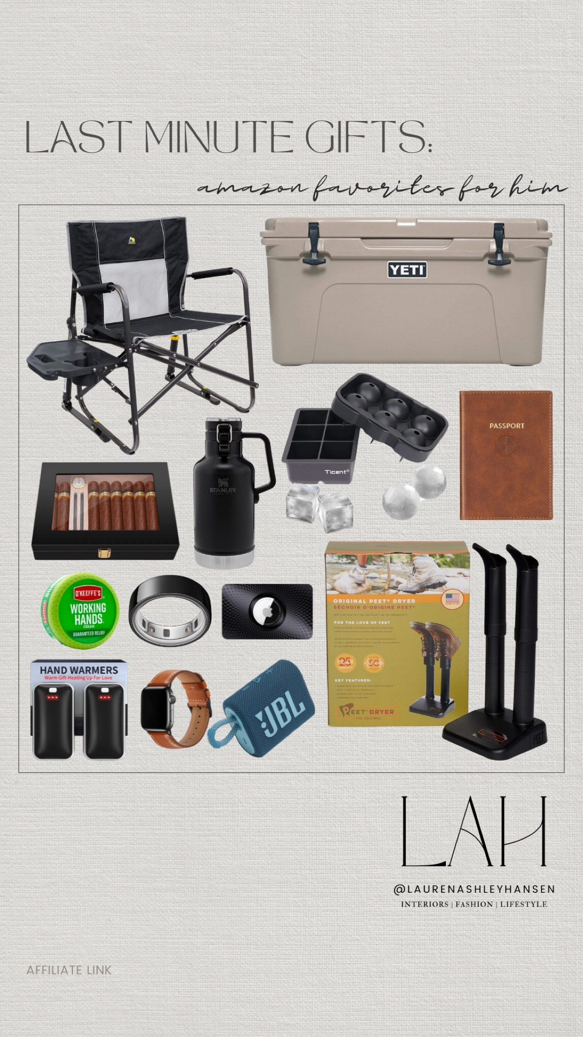 Last minute gifts for him! All of these gifts range in price points and all will arrive before Christmas! Perfect for grabbing a last minute splurge worthy gift, or a few stocking stuffers! 

#LTKMens #LTKHoliday #LTKGiftGuide