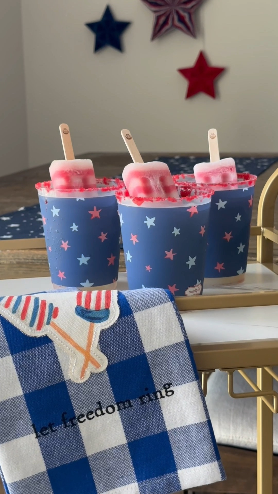 Wine… But make it festive! 🇺🇸
The adult version of enjoying popsicles this summer! I love this idea for the Fourth of July or a barbecue! 

#LTKHome #LTKParties #LTKSeasonal