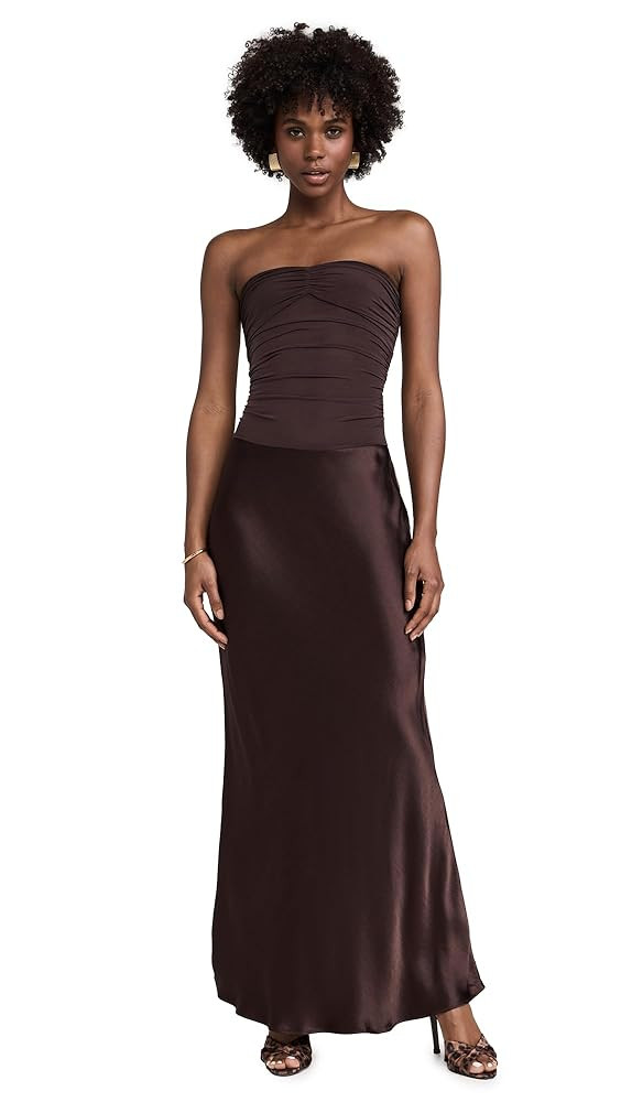 Bec + Bridge Women's Dua Strapless Dress, Dark Chocolate, Brown, 10 | Amazon (US)