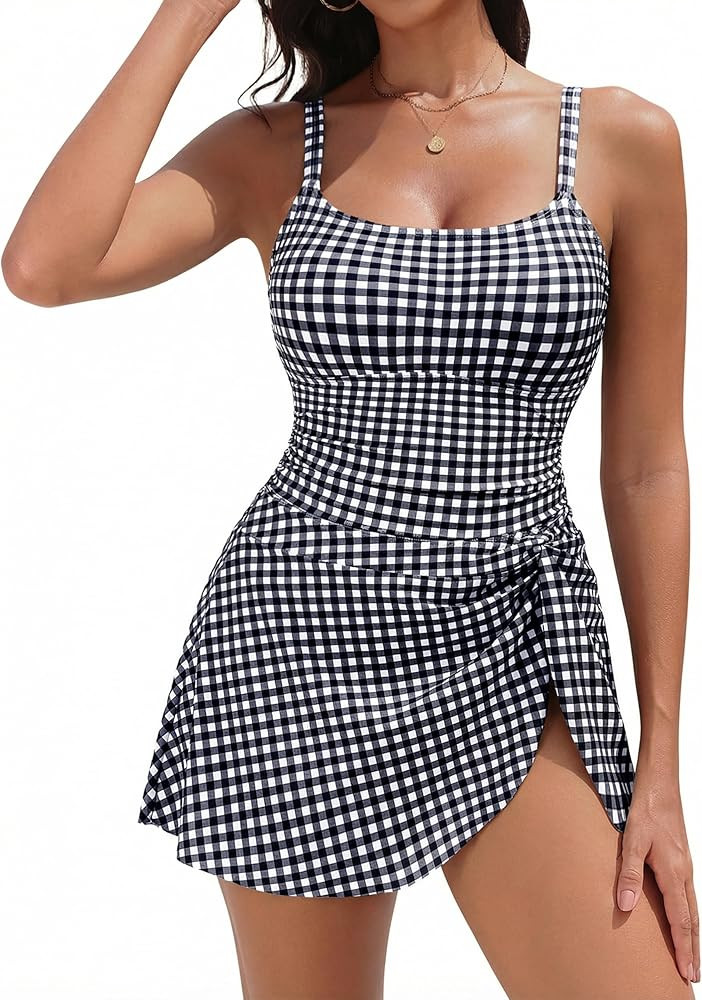 Blooming Jelly Womens One Piece Swimsuit with Swim Skirt Modest Swim Suits 2026 Slimming Bathing ... | Amazon (US)
