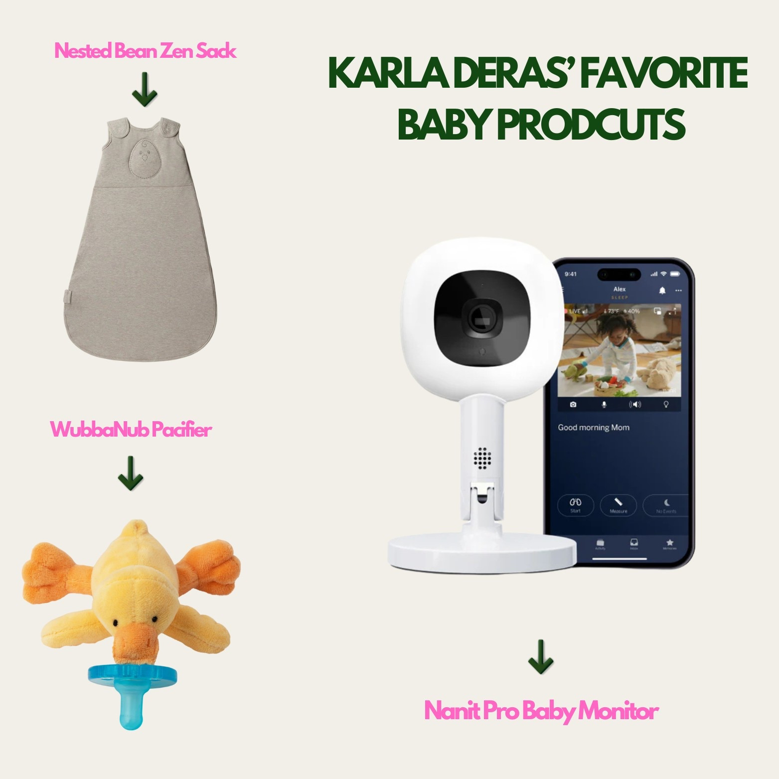 Karla Deras’ tried-and-true baby picks 👶🏽✨ From the not-so-pretty (but oh-so-practical) Wubbanub to the Nanit cam and a sleep sack that changed the game. These essentials earned their place the first time around, and she’s bringing them back for baby number two. 

#LTKBaby #LTKKids #LTKGiftGuide