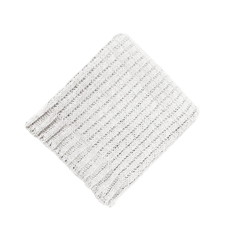 50"x60" Solid Chenille Throw Blanket Cream - Threshold™ | Target
