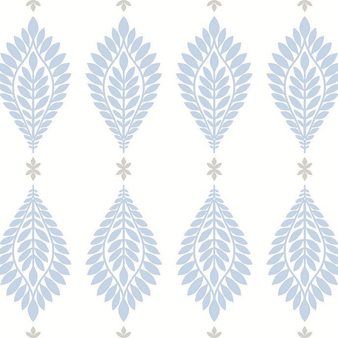 Fancy Frond Floral Removable Wallpaper Design | Ballard Designs, Inc.