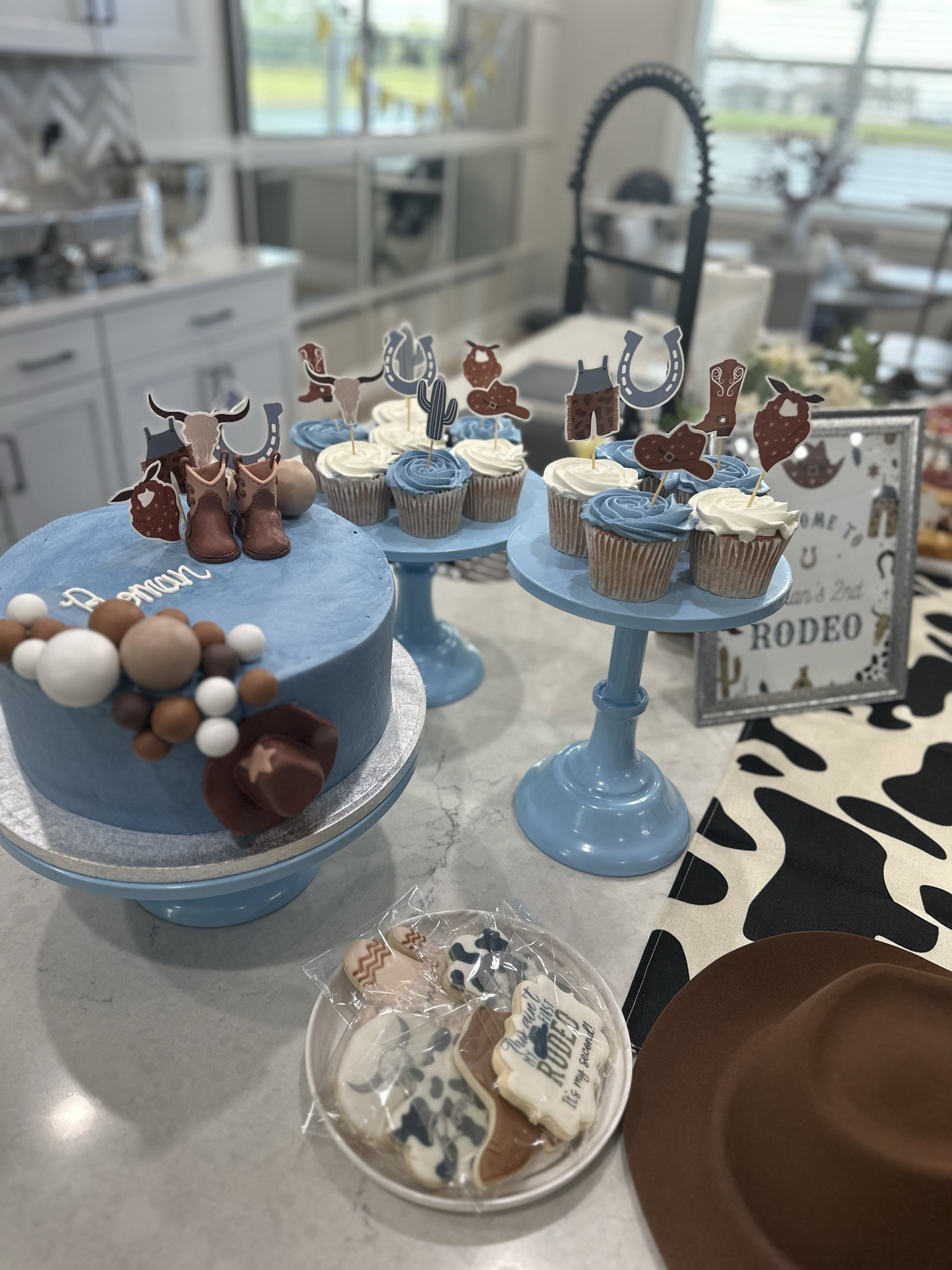 My son’s 2nd birthday party! “Not my first rodeo It’s my 2nd!” 🤠🐄🐮💙🎉🎁🎂🥳 #ltkparty 

#LTKparties #LTKkids #LTKfamily