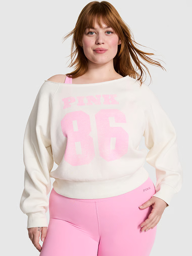 Ivy Fleece Off-The-Shoulder Sweatshirt | Victoria's Secret (US / CA )