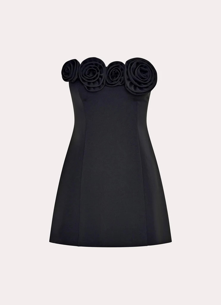 Patsie Strapless Mini Dress - Black | Peppermayo (Global)
