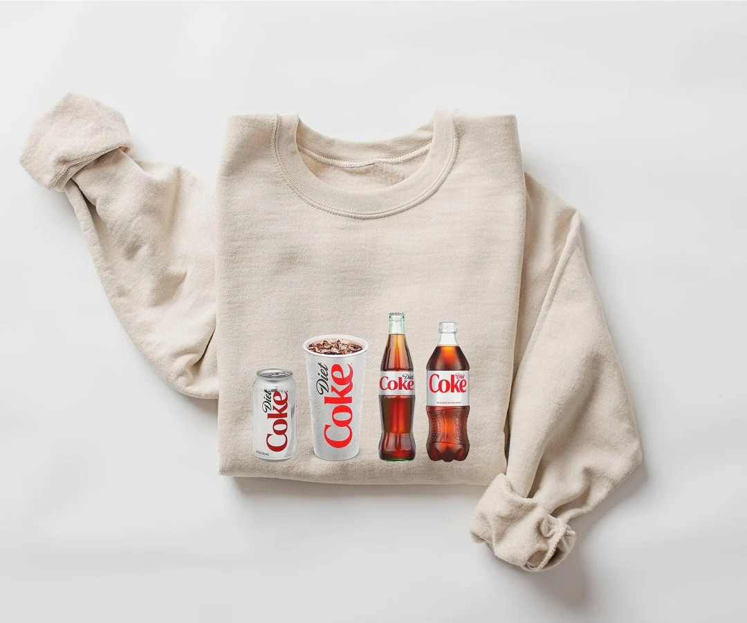 Diet Coke Lover Sweatshirt,diet Coke Shirt, Funny Coke Shirt, Coke Lover Sweater, Coke Long Sleev... | Etsy (US)