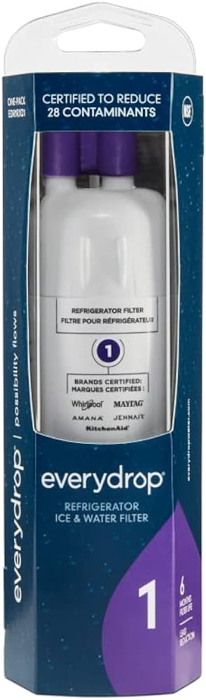 everydrop by Whirlpool Ice and Water Refrigerator Filter 1, EDR1RXD1, Single-Pack , Purple | Amazon (US)