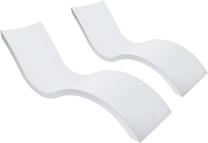 Ledge Lounger in-Pool Chaise Lounge for 0-9 in. of Water (Set of 2, White) | Amazon (US)