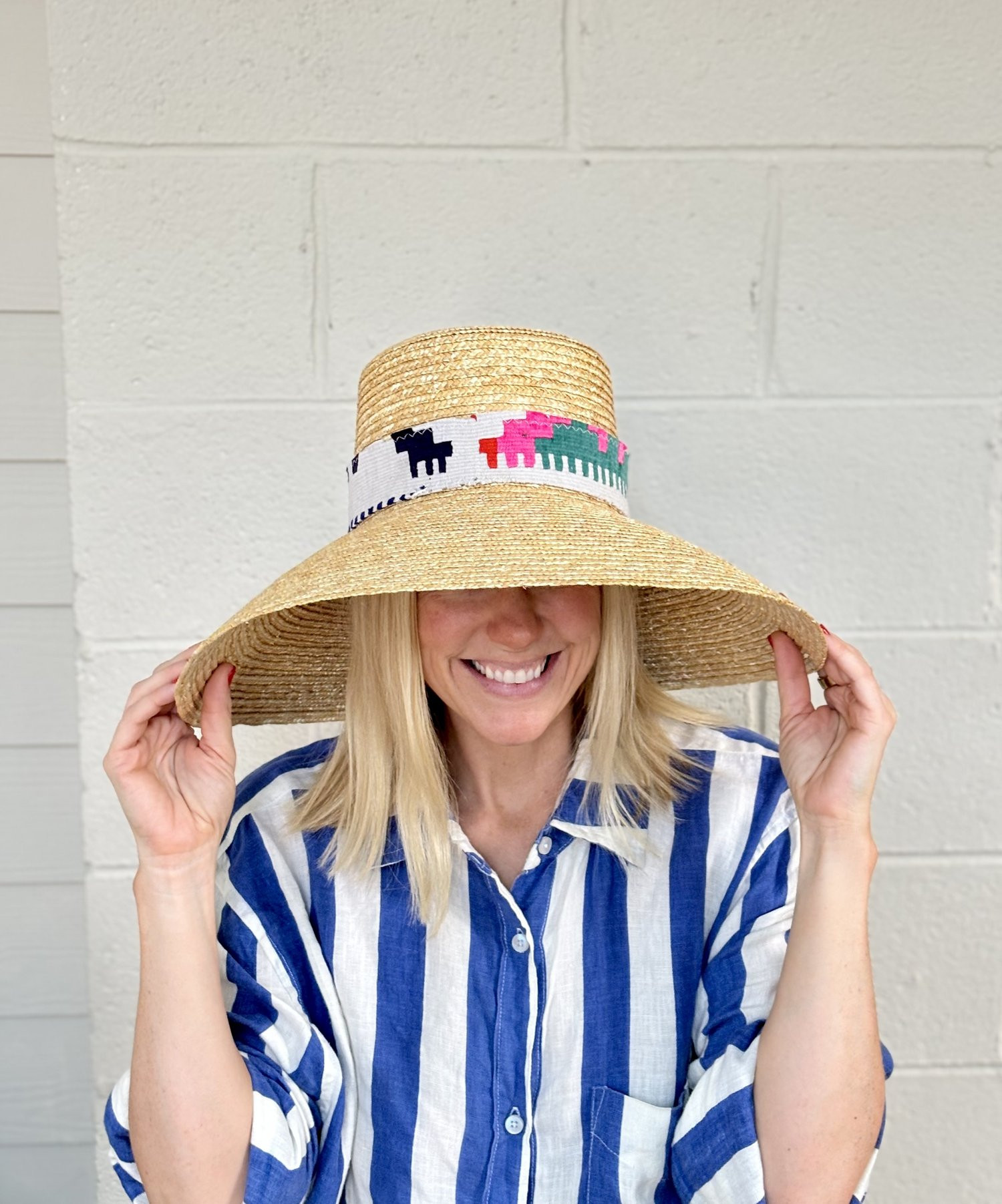 Kilim Band Straw Hat 019 | Orijinal