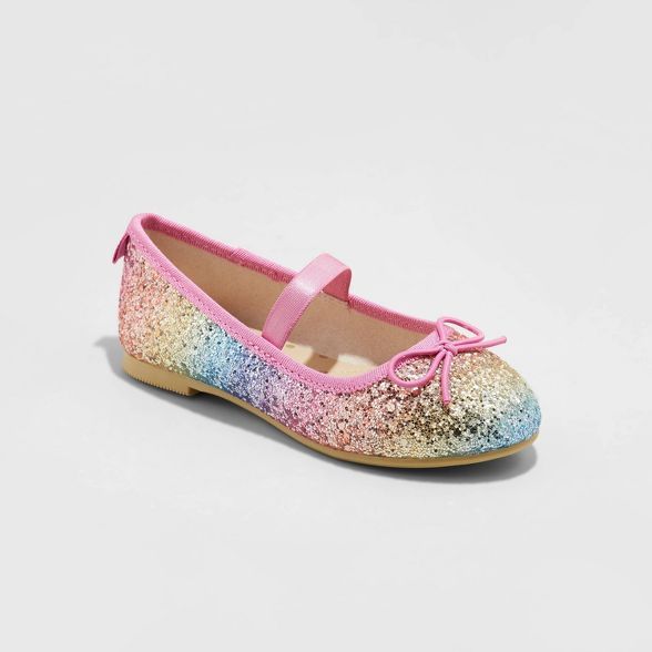 Toddler Girls' Lily Glitter Ballet Flats - Cat & Jack… | Target