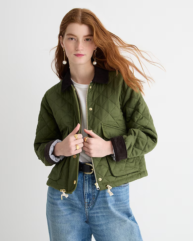 Limited-edition new cropped quilted Barn Jacket™ | J. Crew US