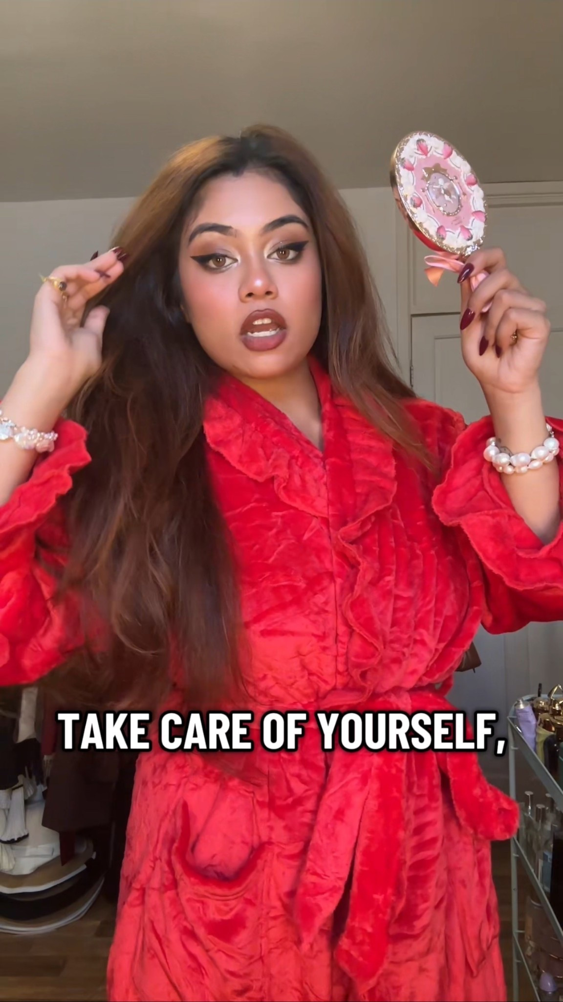 Red dressing gown, bathrobe 

#LTKautumn #LTKuk